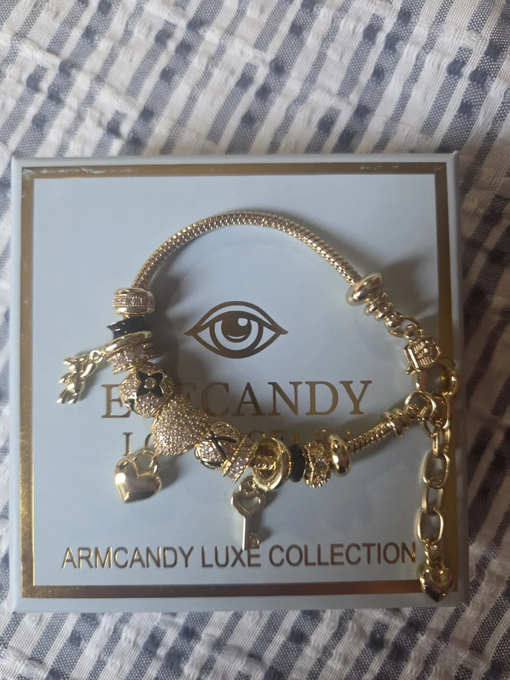Luxe Collection Gold Charm Bracelet -